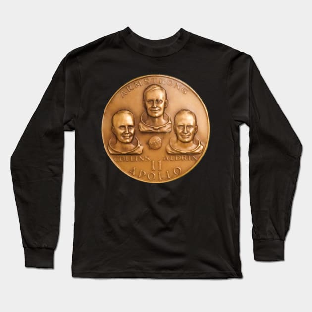 First Man On The Moon Long Sleeve T-Shirt by ArtShare